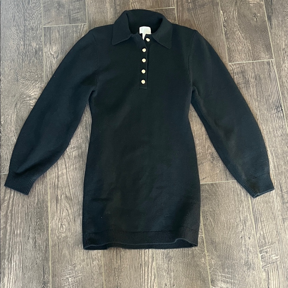 H&M Black Long Sleeve Dress